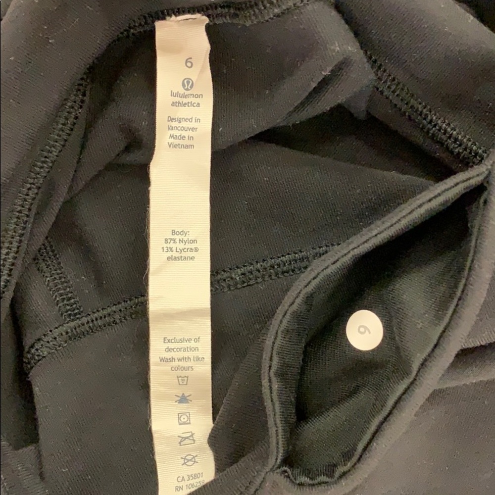 Lululemon Black Sit In Stillness Pant 6 - Picture 5 of 8